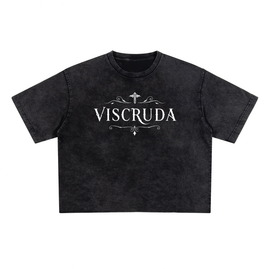 Unisex Heavyweight Cropped Snow-Washed T-Shirt (285GSM)