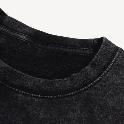 Unisex Heavyweight Cropped Snow-Washed T-Shirt (285GSM)